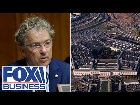 'JUST PLAIN WRONG’: Sen Rand Paul DEMANDS full video release of controversial maritime operation