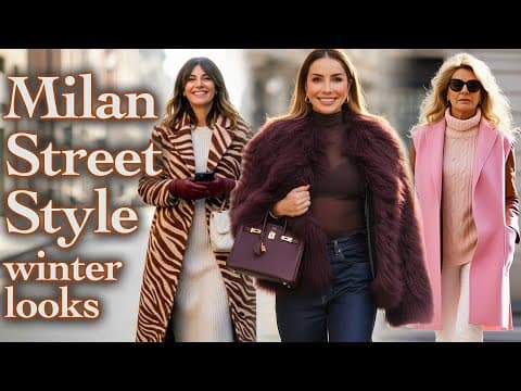 Milan’s Street Style December 2025: New Winter Fashion Trends. Trending Outerwear for any Age