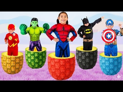 Kaden and Maddie’s Superhero Pineapple Adventure! 🍍
