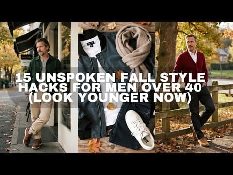 15 Unspoken Fall Style Hacks for Men Over 40 (Look Younger Now)