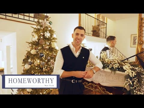 Inside a Chic, Paris-Inspired NYC Apartment with a Dreamy Lofted Bedroom | Christmas House Tour