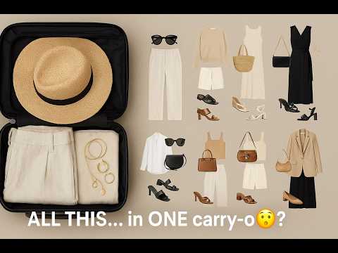 Packing for HOT Weather? Here’s the Only Carry-On You’ll Ever Need | HOT SUMMER CAPSULE