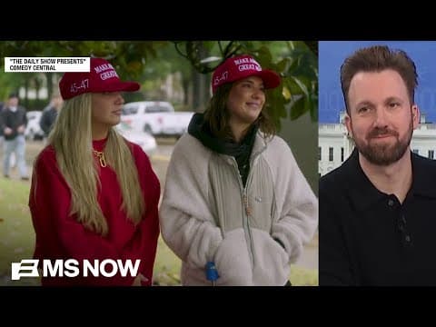 See Jordan Klepper talk to MAGA fans on the street and take part in a naked bike ride in Portland