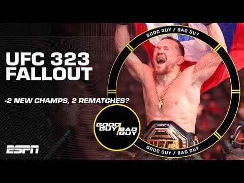 UFC 323 Fallout… 2 New Champs = 2 Immediate Rematches?