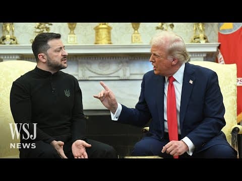 Full Video: Trump and Zelensky Get Into Shouting Match During Meeting | WSJ News