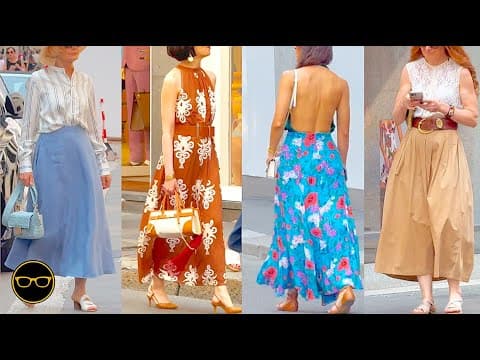 Milan Street Style June 2025: Perfect Summer Dresses Timeless Outfits for Elegant Woman Classy Chic