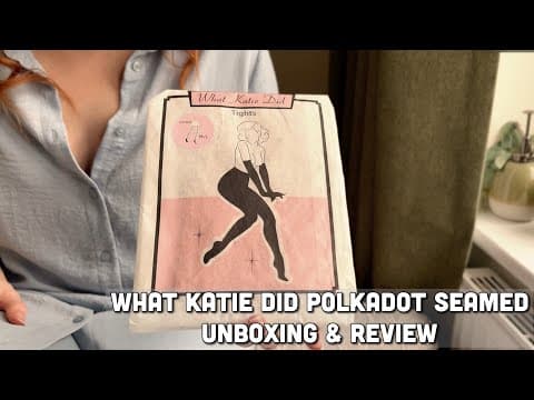 What Katie Did Polka Dot Seamed Tights | Hosiery Unboxing & Review