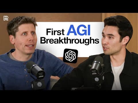 Sam Altman on Zero-Person AI Companies, Sora, AGI Breakthroughs, and more