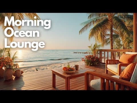 Soft Autumn Sunlight & Waves | Morning Ocean Lounge